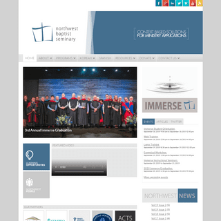 Northwest Baptist Seminary | This is the Northwest Baptist Seminary Website