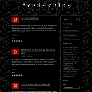 Freddys Linux Blog â€“ Spiel und Linux
