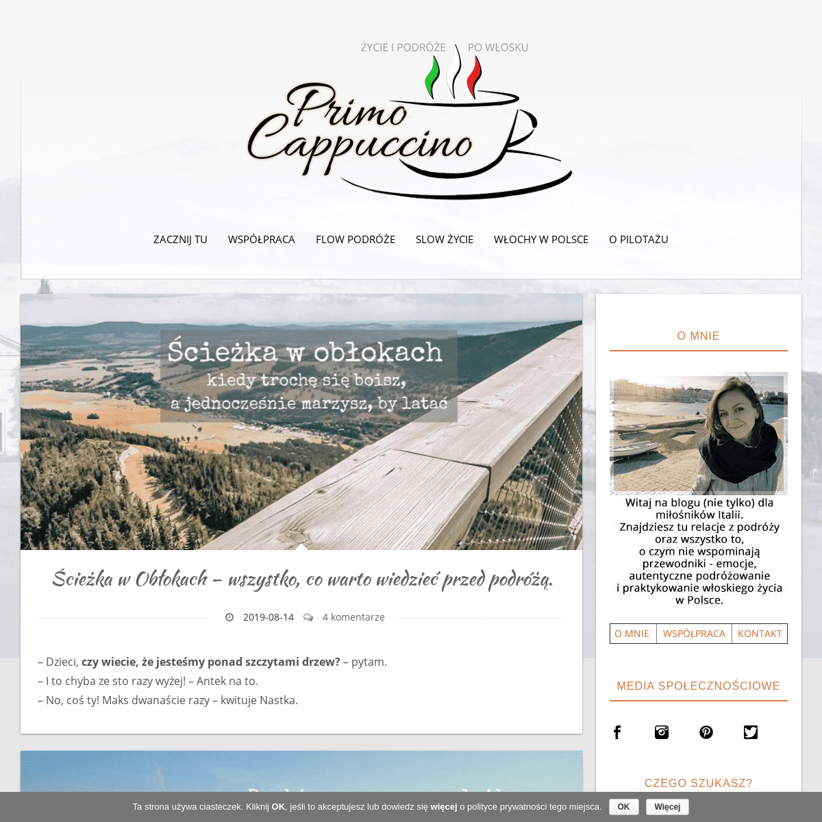 Primo Cappuccino - Życie i podróże po włosku.Primo Cappuccino - Życie i podróże po włosku.
