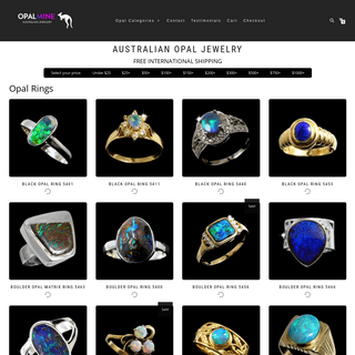 Opal Jewelry, Pendants, Rings, Earrings -Opal Jewelry Store - opal rings, pendants