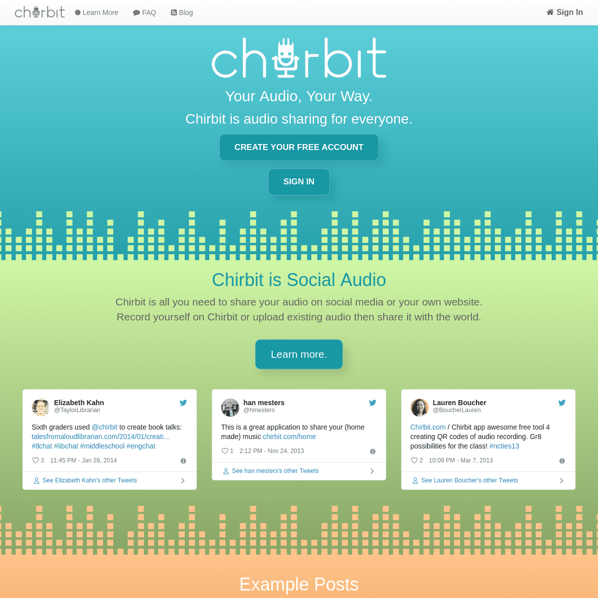 A complete backup of chirbit.com