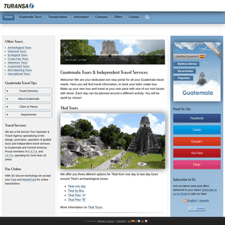 Guatemala Tours & Travel Services - Turansa