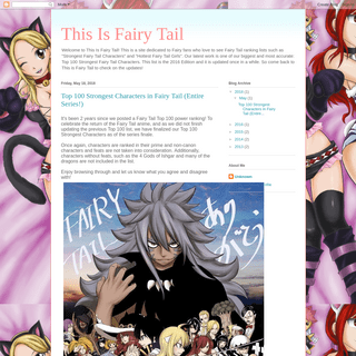 A complete backup of thisisfairytail.blogspot.com