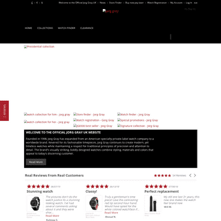 Jorg Gray Watches - Official UK Website - Jorggray.co.uk