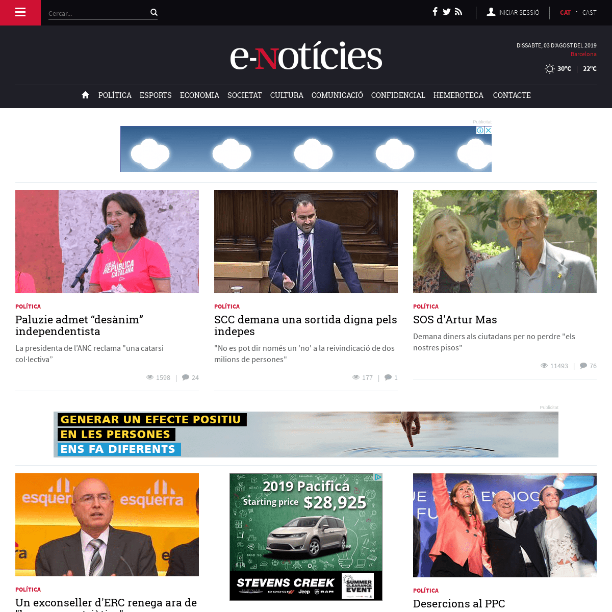 Paluzie admet “desànim” independentista - e-notícies el diari digital de referència en català