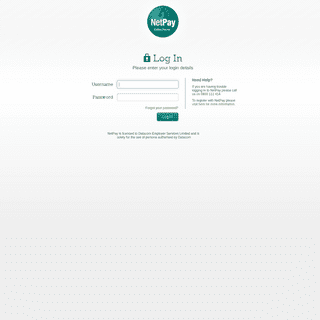 NetPay - Log In