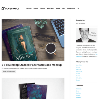 Covervault - Free PSD Mockups for Books and More!