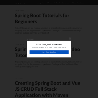 A complete backup of springboottutorial.com