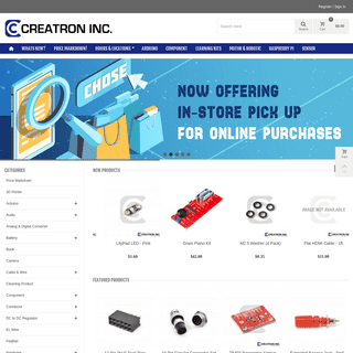 Creatron Inc | DIY Electronics & Robotics - Creatron Inc