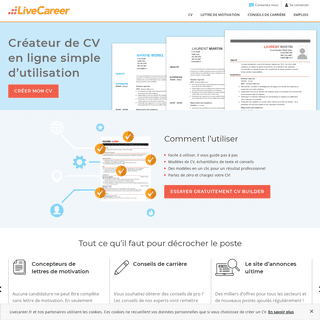 CV Maker | Faire un CV en Ligne | LiveCareer