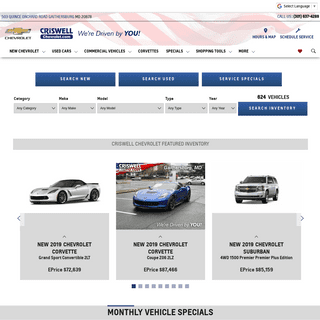 Criswell Chevrolet of Gaithersburg is Your Chevy Dealer in Gaithersburg, MD