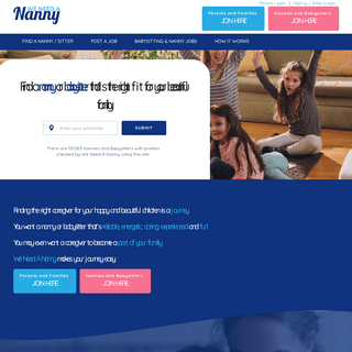 Find A Nanny With We Need A Nanny