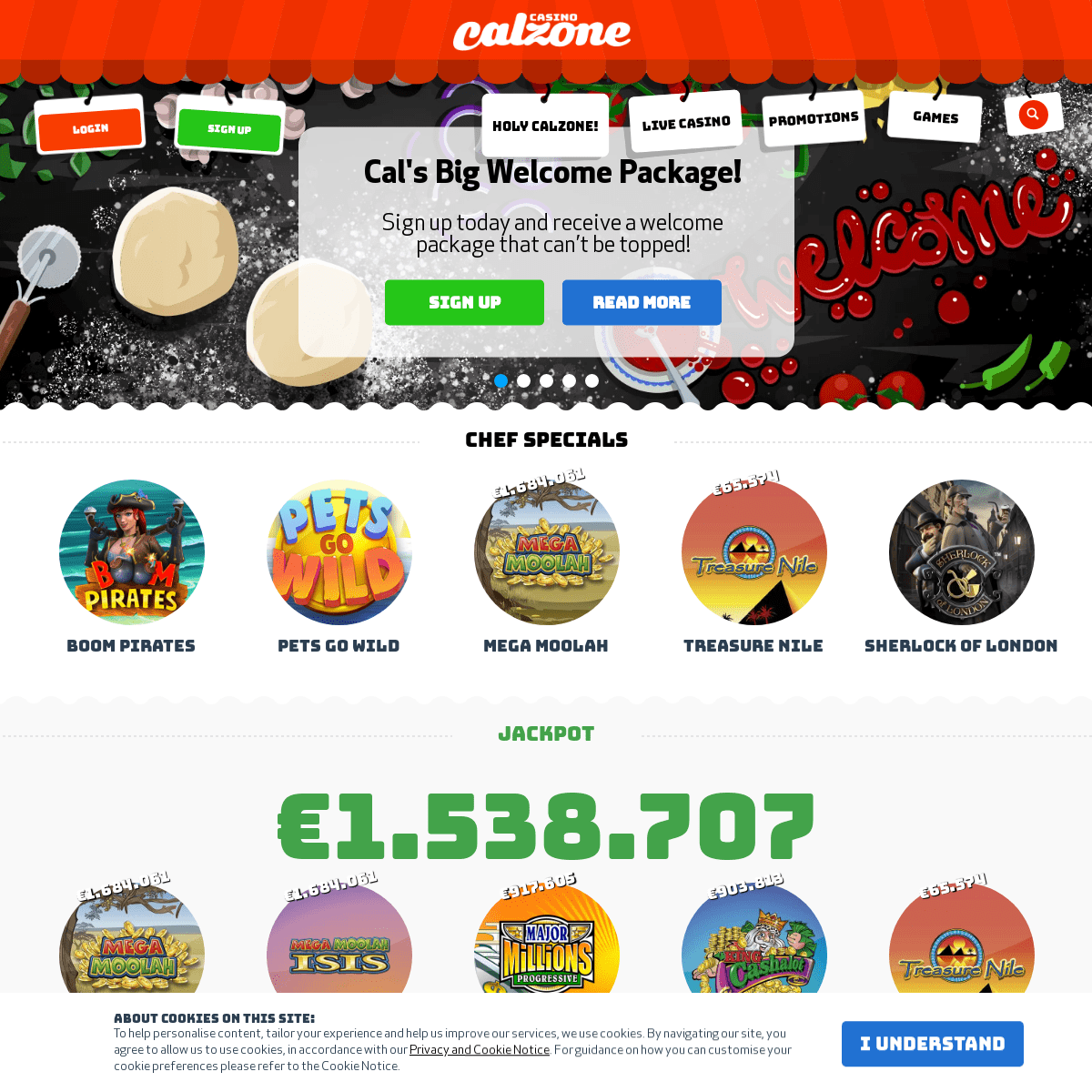A complete backup of casinocalzone.com