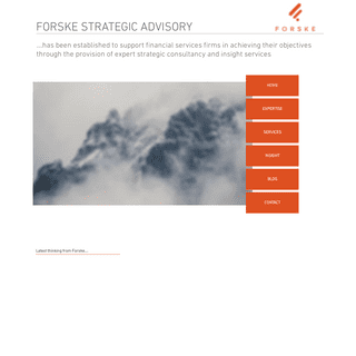 Consultancy and Insight | Forske Strategic Advisory