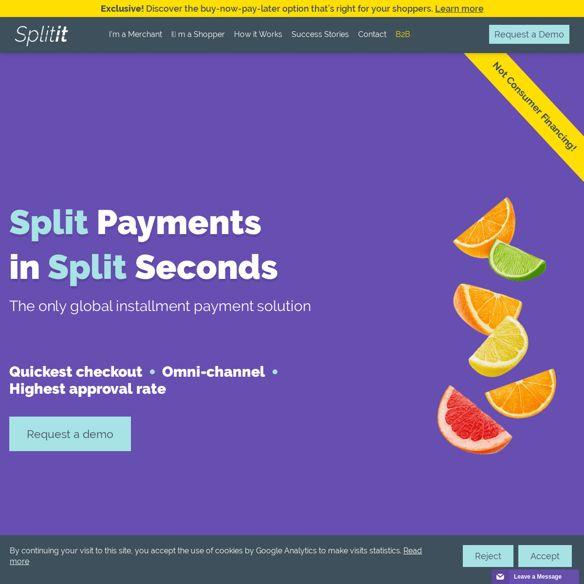 A complete backup of splitit.com