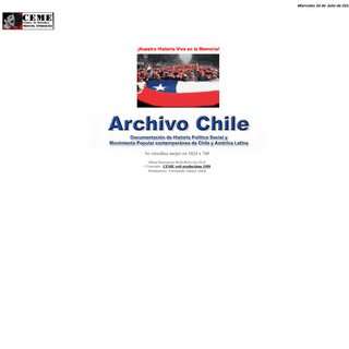 A complete backup of archivochile.cl