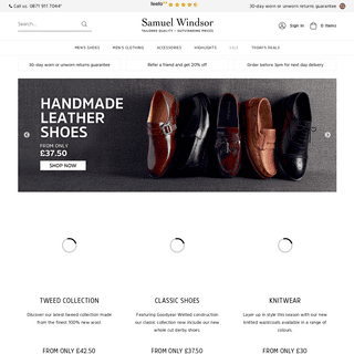 Quality shoes and clothing - Menswear - Samuel Windsor