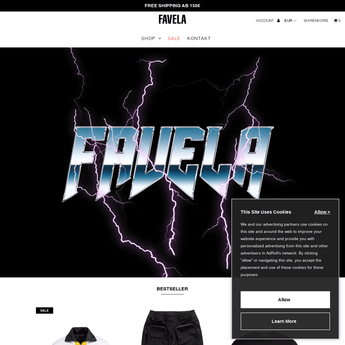 A complete backup of favelaclothing.com