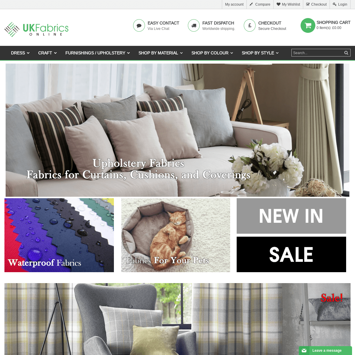 UK Fabrics Online | Browse a Vast Range of Quality Fabrics at Great Prices