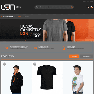 LGN store - Camisetas, moletons e Mousepads