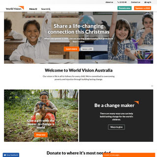 A complete backup of worldvision.com.au