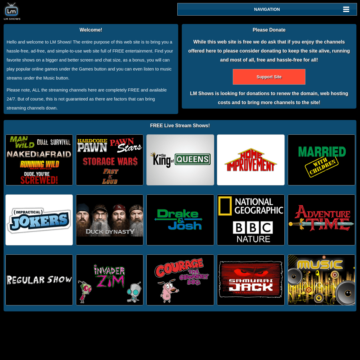 LM Shows - Stream Full Episodes of Your Favorite TV Shows! Enjoy the FREE Entertainment!