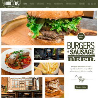 Krueger's Tavern – An OTR hangout featuring hand-ground burgers and sausages