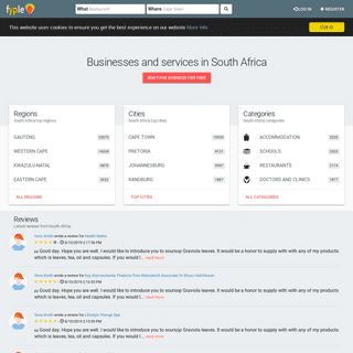 Find businesses and services in South Africa