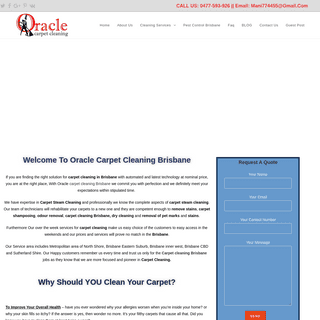 A complete backup of oraclecarpetcleaning.com.au