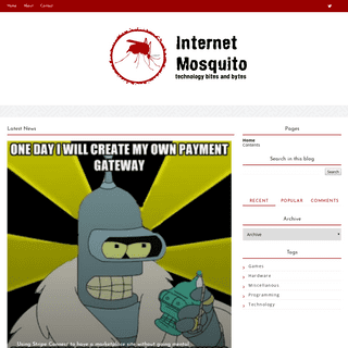 A complete backup of internetmosquito.com
