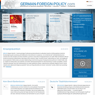 News - GERMAN-FOREIGN-POLICY.com