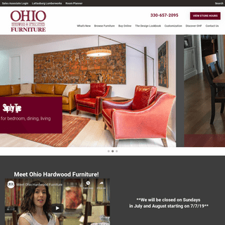 Ohio Hardwood Furniture | Peninsula, OH
