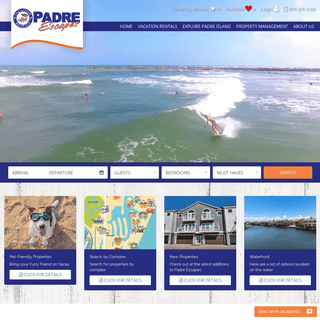 Padre Escapes Vacation Rental Properties In Corpus Christi