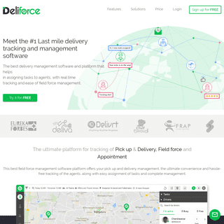 Deliforce - Last Mile Delivery Tracking Software