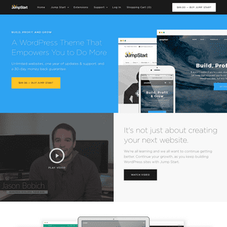 Jump Start - A WordPress Theme That Empowers You to Do More