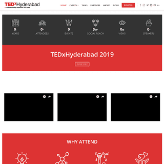 TEDxHyderabad 2019 – Building a community of Thinkers. Enablers. Doers.
