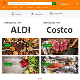 Grocery delivery service from any stores incl ALDI & Costco — Grocery Van