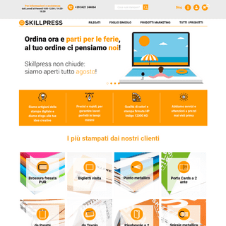 Skillpress è la tua tipografia di stampa digitale online!