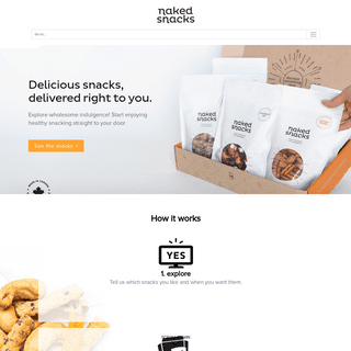  Naked Snacks, Delicious snacks, delivered right to you