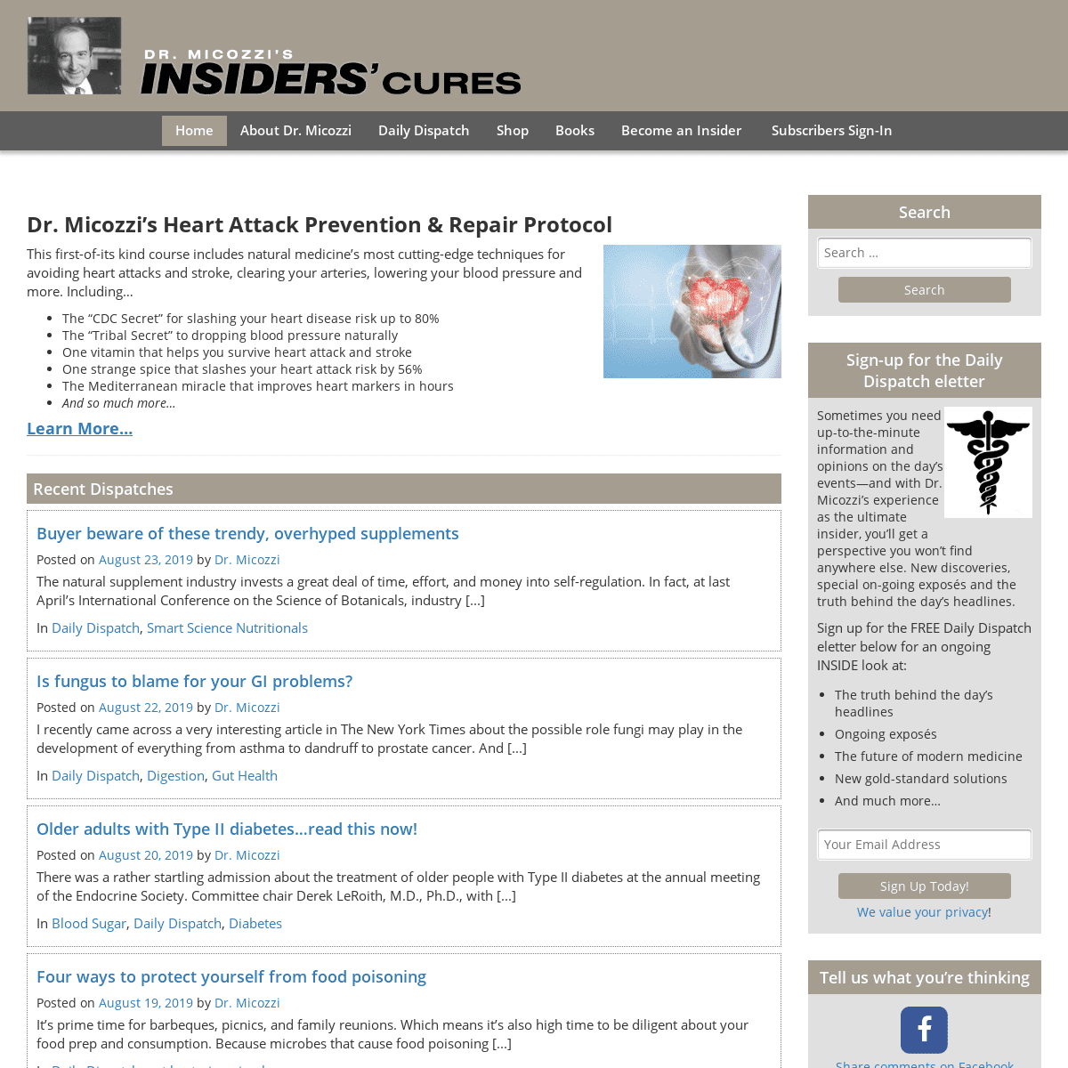 Dr. Micozzi's Insiders' Cures