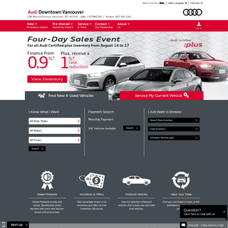 Audi Vancouver Dealership | Audi Downtown Vancouver