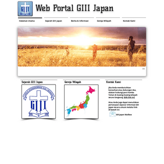 Web Portal Gereja Interdenominasi Injili Indonesia (GIII), Japan