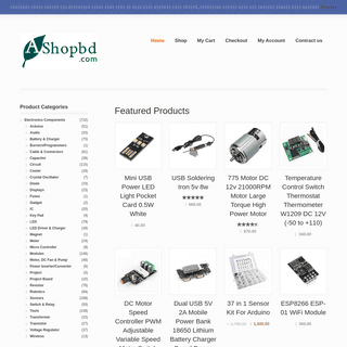 AShop Bangladesh — AshopBD.com Largest Electronics components shop in Bangladesh