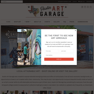 100% Local & Attainable Art from Austin Texas
