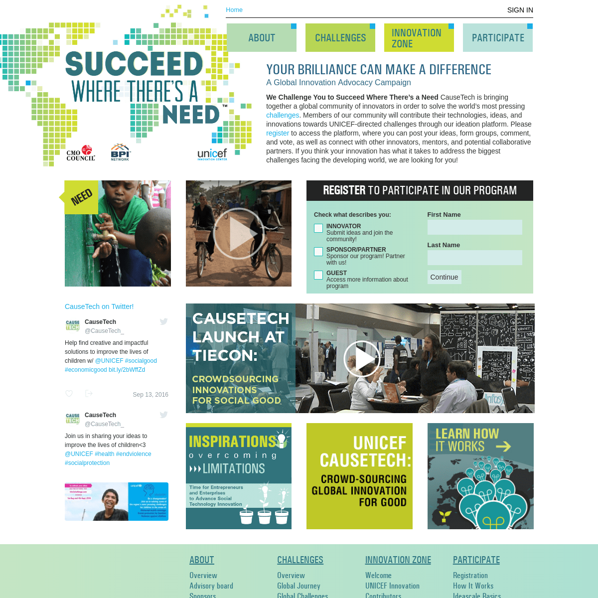 CauseTech.net | Ideation & Innovation around areas of need