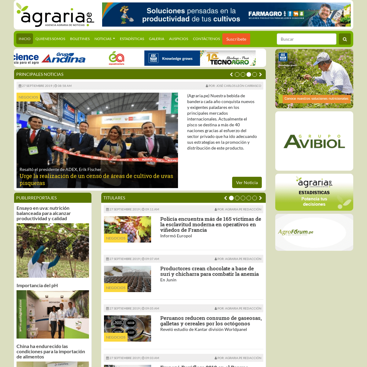 Agraria.pe | Agencia Agraria de Noticias