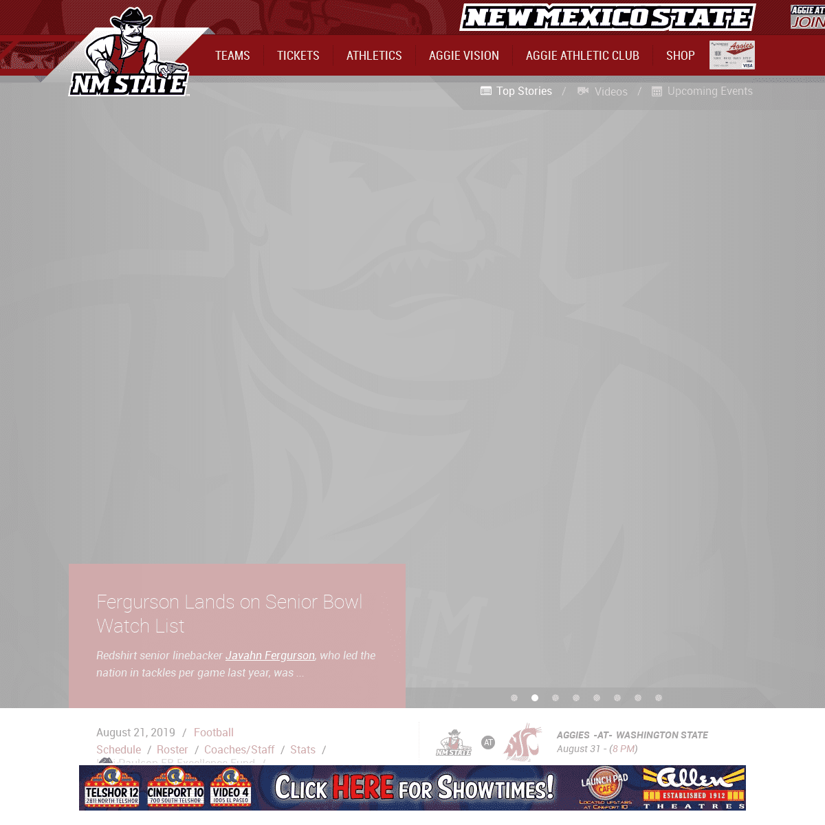 A complete backup of nmstatesports.com