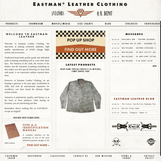 A complete backup of eastmanleather.com