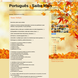 Português - Saiba Mais