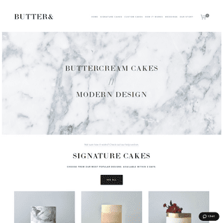  Butter& — Buttercream Cakes with Modern Design